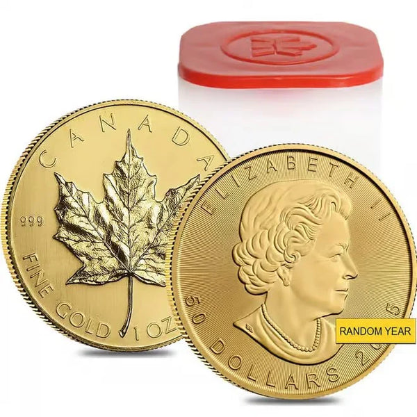 1 oz Canadian Gold Maple Leaf $50 Coin (Random Year)